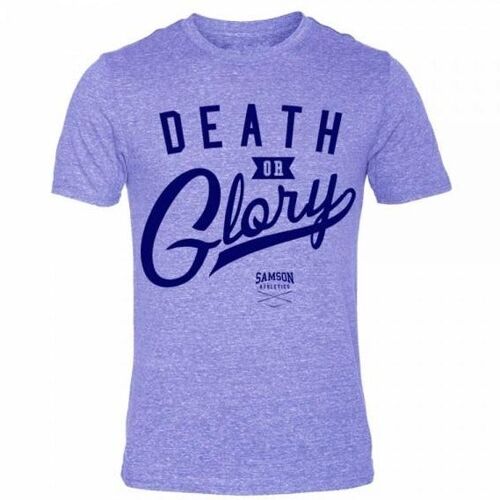 Death or glory triblend tee blue
