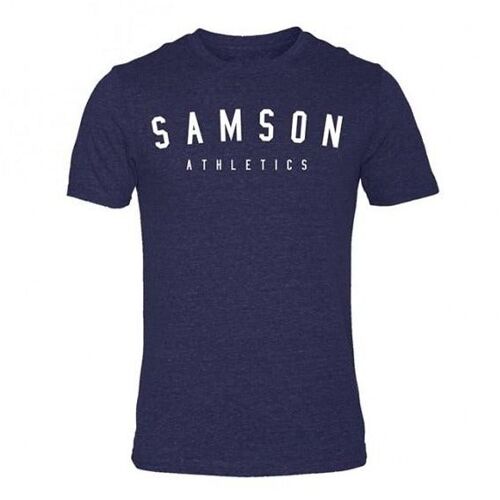 Classic signature - navy triblend tee