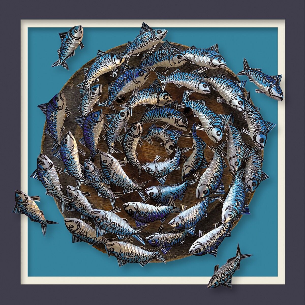 Carta bianca del banco di sgombri