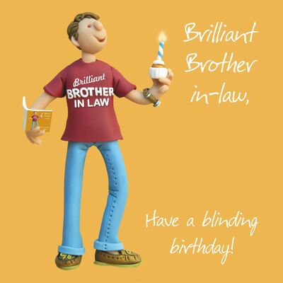 Brilliant brother-in-law birthday card