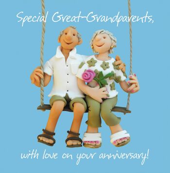 Carte spéciale anniversaire des arrière-grands-parents