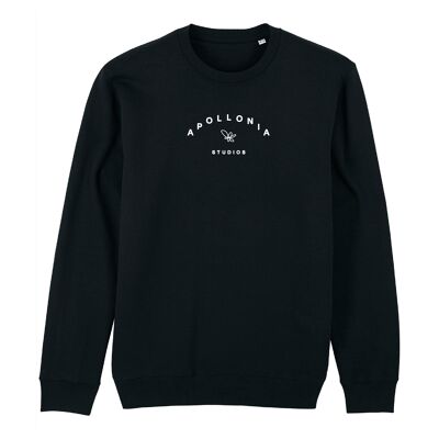 Bloom – Schwarzes Sweatshirt mit kontrastierendem Logo