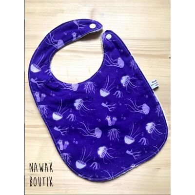 Organic cotton bib - Jellyfish