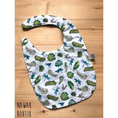 Organic cotton bib - Dragonflies