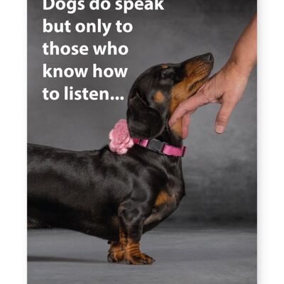 Hunde sprechen - A3-Druck