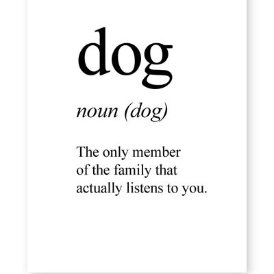 Dog Noun - A3 Print
