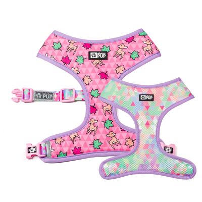 So Cute Doe Reversible Harness (Pink) - XL