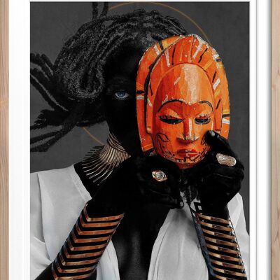 The Royal Mask - Nkpuchi Eze - S - 30x37.5cm - Natural