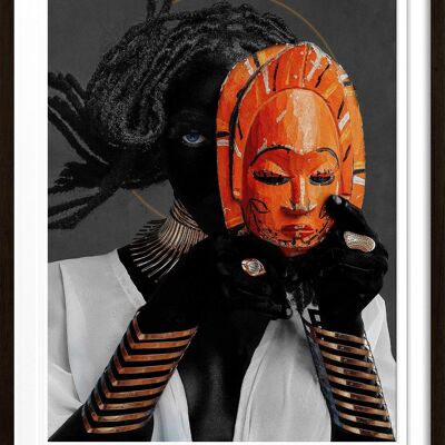 The Royal Mask - Nkpuchi Eze - M - 50x62.5cm - Black