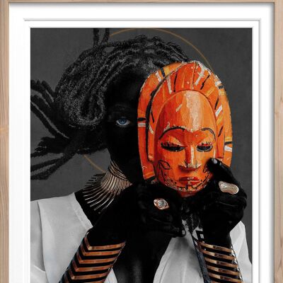 The Royal Mask - Nkpuchi Eze - XL - 100x125cm - Natural