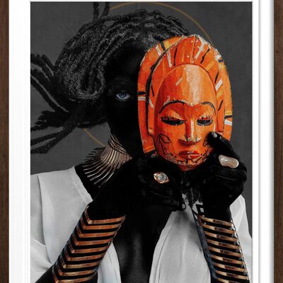 The Royal Mask - Nkpuchi Eze - L - 70x86.5cm - Wenge