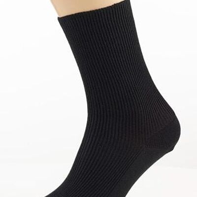 Diabetikersocken Extra Wide Rib - 2 Paar Schwarz