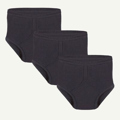 PACK OF 3 Mens Y-Front with Built In Absorbent Pad Reusable (400ml)