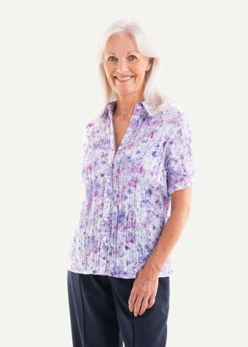 Adaptawear Bundle - 2 chemises à manches courtes Janie avec soulagement de la TVA en Velcro 3