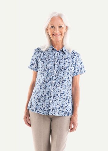 Adaptawear Bundle - 2 chemises à manches courtes Annie avec soulagement de la TVA en Velcro 3