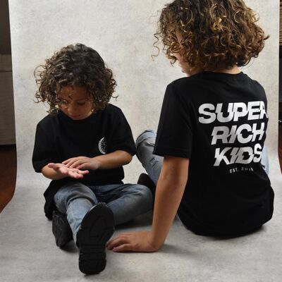 SRK T-Shirt kinderen zwart met wit logo