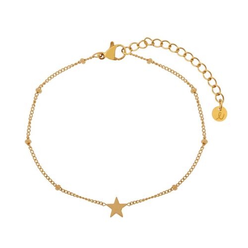 Bracelet share closed star - adult - gold