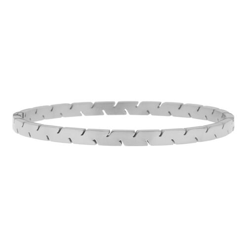 Bangle cuts on the side - size s - silver
