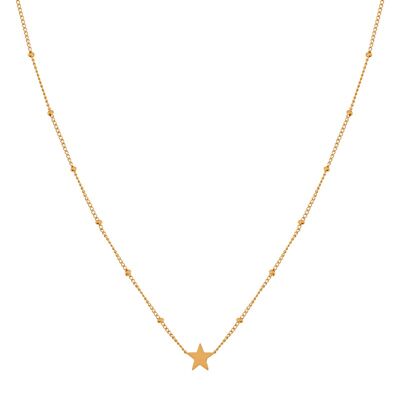 Necklace share closed star - adult - gold