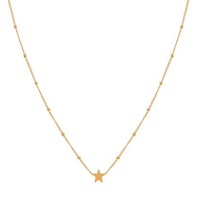 Necklace share closed star - child - gold