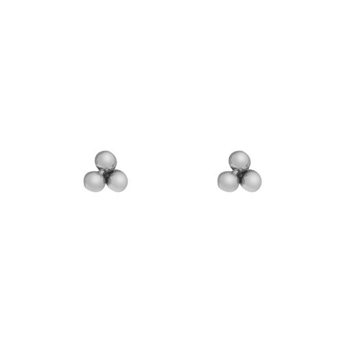Stud earrings dots - silver