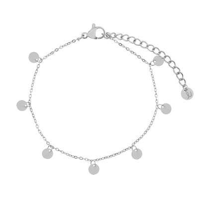 Anklet a lot of coins - silver