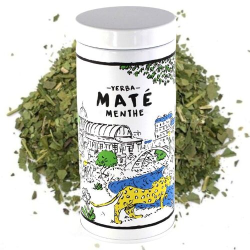 Maté Menthe Bio - Boîte en fer blanc 100g