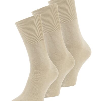 Modal antipress sokken 3 paar beige