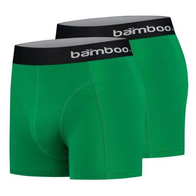 Heren Boxershort Bamboe 2 pack blauw groen