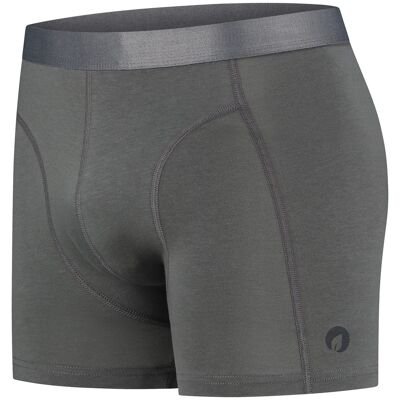 Bambocks Bamboe Boxershort grijs 3 pack