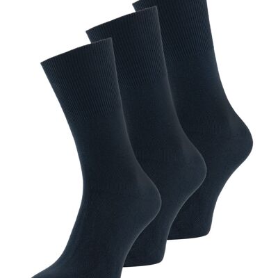Modal antipress sokken 3 paar Marine blauw