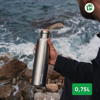 Premium stainless steel drinking bottle 750ml