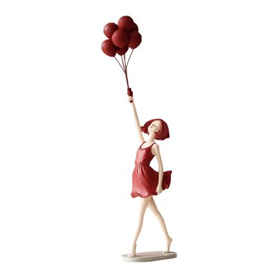 Figurine - Fille Prénommée Jess - Rouge - Accessoires Déco