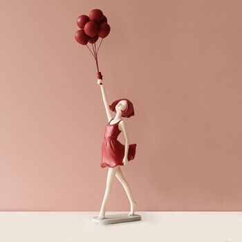 Figurine - Fille Prénommée Jess - Rouge - Accessoires Déco 2