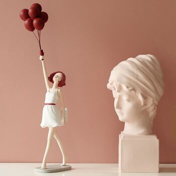 Figurine - Fille Prénommée Jess - Rouge - Accessoires Déco 4