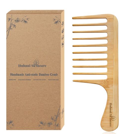 Anti-static Handmade Bamboo Comb *Free Limited Comb Bag*