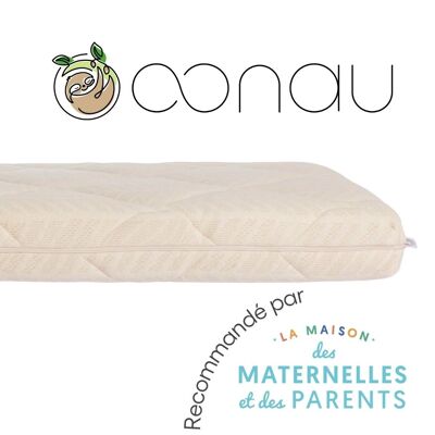 Matelas enfant "coton bio" 90x190x12 Respirant & Sain  - 100% lavable