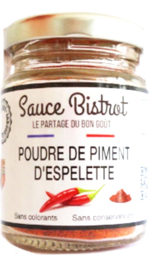 Poudre de Piment d'Espelette Chaud mais ne pique pas ...