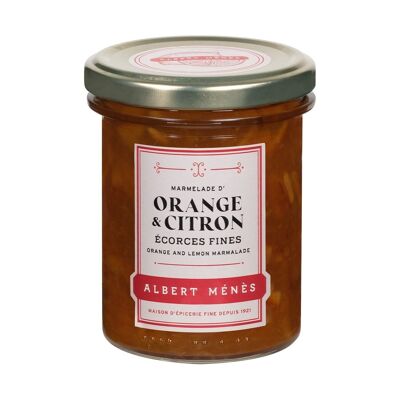 Marmelade d'Orange et de Citron Ecorces Fines 280 g