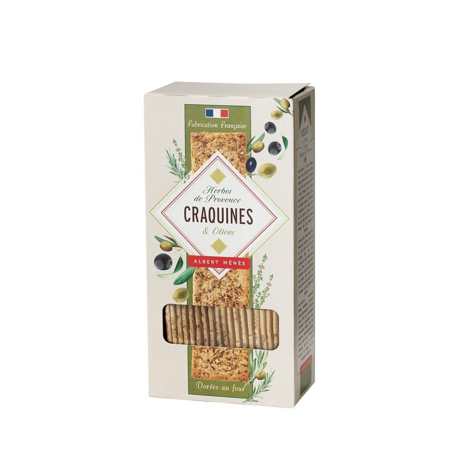 Craquines Erbe di Provenza e Olive Nere 80 g