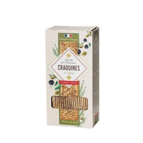 Craquines Herbes de Provence et Olives Noires 80 g