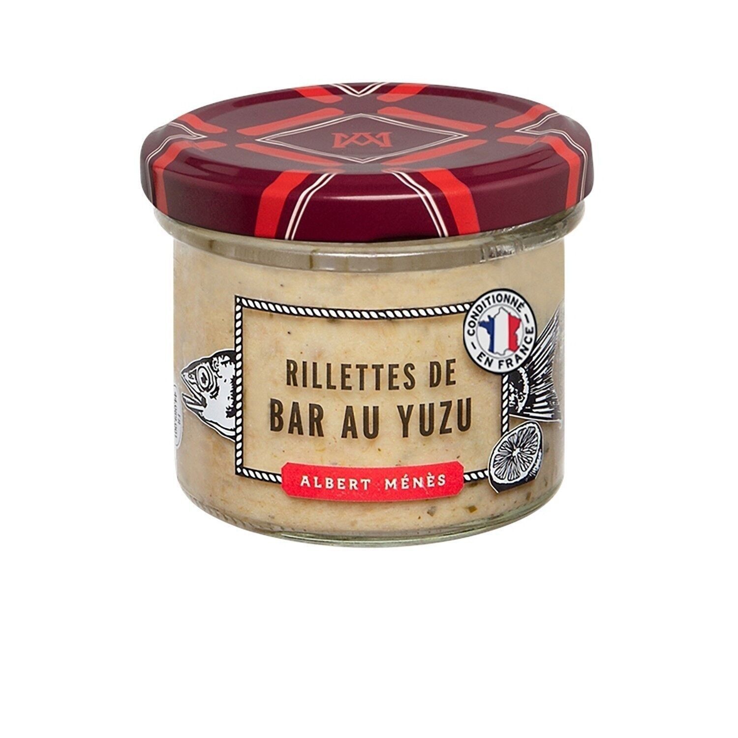 Rillettes Bar con Yuzu 90 g
