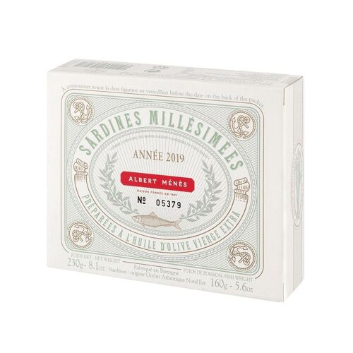 Sardines Millésimées à l'Huile d'Olive Vierge Extra 230 g