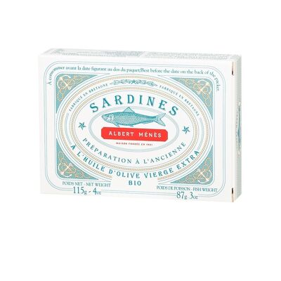 Sardines à l'Huile d'Olive* Huile d'Olive Issue De L'Agriculture Biologique 115 g