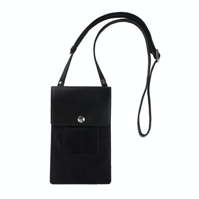 Bolso para teléfono negro