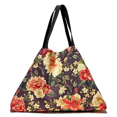 Grand Sac Vintage Jardin Foncé