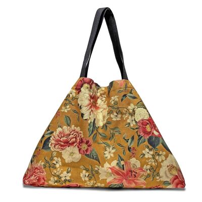 Grand Sac Vintage Jardin Ocre