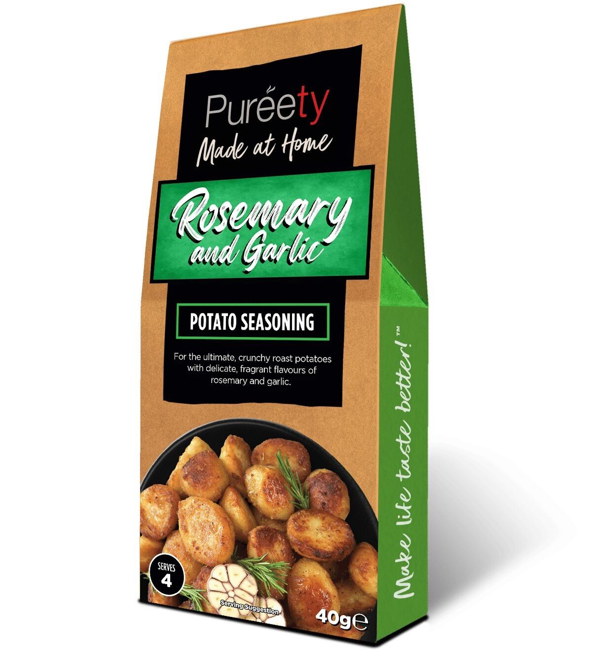Pureety Condimento per patate al rosmarino e aglio senza glutine 40 g