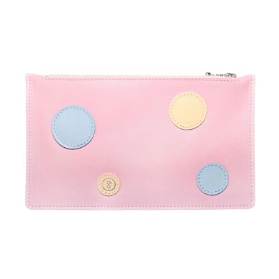 Pochette a pois rosa