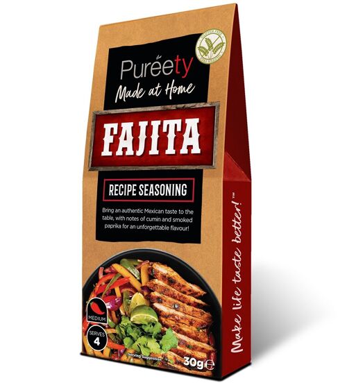 Pureety GLUTEN FREE Fajita Seasoning  30g